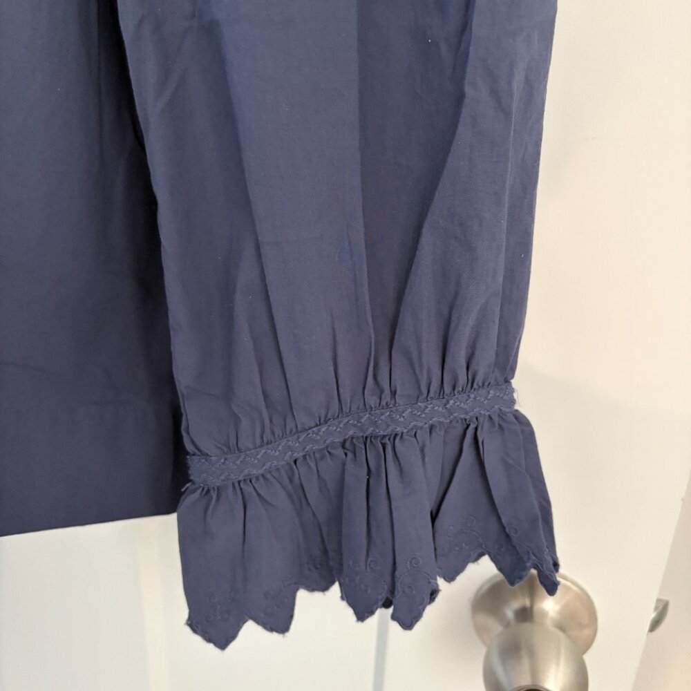 DOEN Sz L Hickory Top in Atlantic Blue - Picture 4 of 4